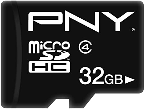 PNY 32GB Peformance Class 4 microSDHC Flash Memory Card (P-SDU32G4-GE), 32 GB