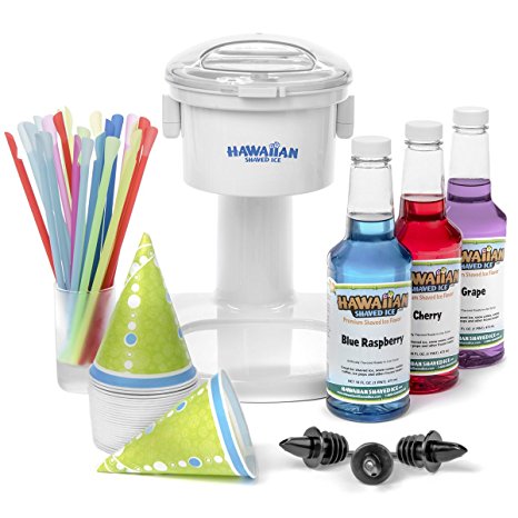 Snow Cone Machine and Syrup Party Package by Hawaiian Shaved Ice