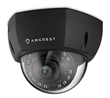 Amcrest ProHD Outdoor 4-Megapixel PoE Vandal Dome IP Security Camera - IP67 Weatherproof, IK10 Vandal-Proof, 4MP (2688 TVL), IP4M-1028E (Black)