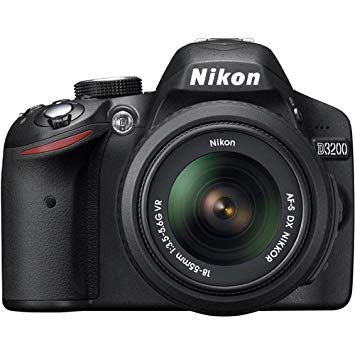 Nikon D3200 24.2 MP CMOS Digital SLR Camera with 18-55mm DX VR Lens, 52mm Deluxe Filter Kit, Deluxe Gadget Bag, and 8GB SD Memory Card