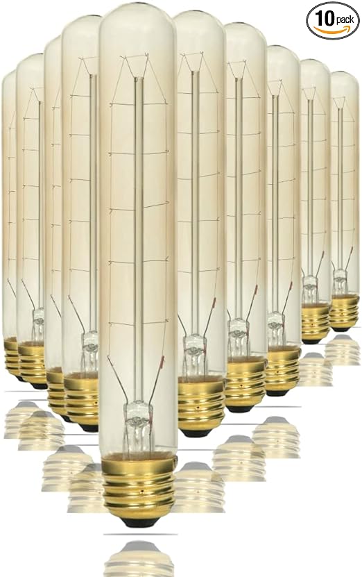 Satco 60 Watt 120 V T9 Incandescent Light Bulb 2700K Warm White 10 Pack