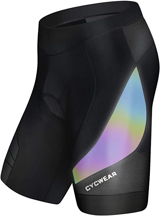 CYCWEAR Men's Bike Shorts 4D Coolmax Padded Cycling Shorts Tight Bicycle Shorts, Breathable and Absorbent, Quick-Dry