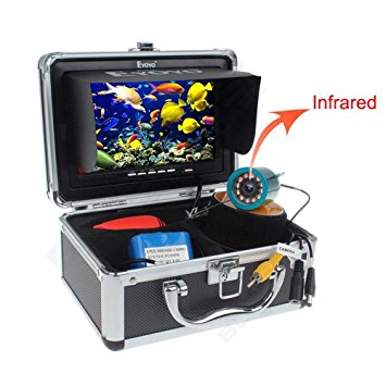 Eyoyo Original 50M 1000TVL HD CAM Professional Fish Finder Underwater Fishing Video Recorder DVR 7" Color Monitor Infrared IR LED lights With 4GB SD card