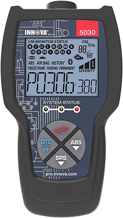 INNOVA CarScan Pro 5030 Code Scanner - Professional OBD2 Code Reader - Smog Test Scan Tool - ABS & SRS Code Reader