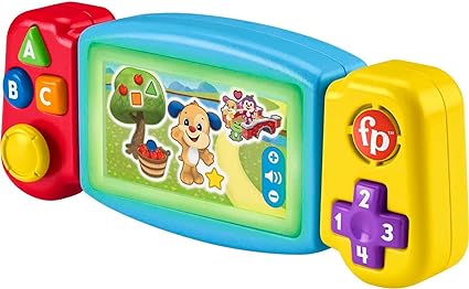 Fisher-Price Laugh & Learn Baby & Toddler Toy Twist & Learn Gamer Pretend Video Game With Lights & Music For Ages 9  Months