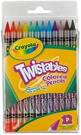 Crayola 071662574086 Twistables Pencils, Assorted Colors 12 Ea (Pack of 3)