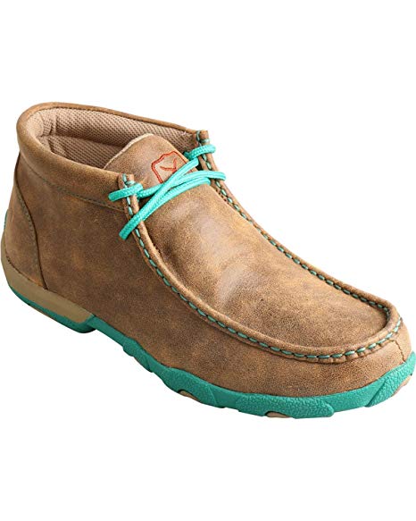 Twisted X Women’s Driving Moccasin Bomber Turquoise