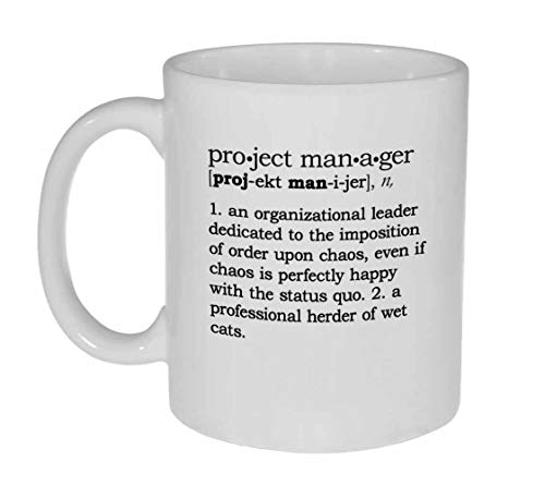 Project Manager Definition Funny Coffee or Tea Mug