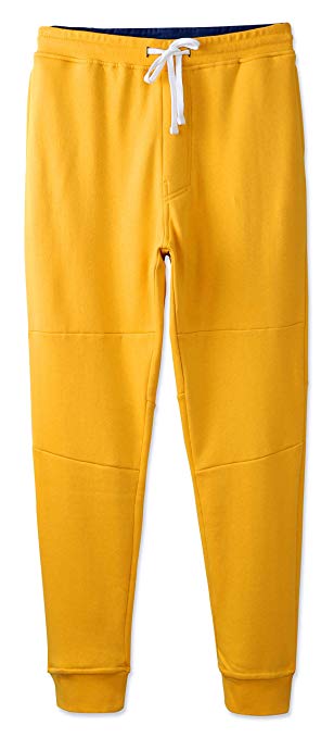 Vetemin Men's Casual Soft Pockets Fleece Jogger Sweatpants Active Jersey Pants