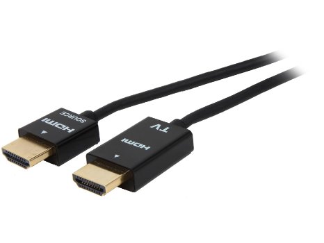 SonicBlitz 6 Feet Ultra Thin High Performance HDMI Cable with Redmere Technology and Ethernet