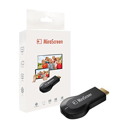 BuySShow 2.4G MiraScreen Wireless WIFI Display Dongle,Airplay WiFi Hdmi Streaming Media Dongle Miracast Device - Support Windows/MacOS/Android/iOS (Sharing Local and Streaming Content to TV Screen)