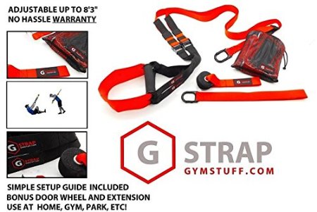 GYMSTUFF G-STRAP 650 LB SUPPORT 5 COLORS Suspension Body Fitness Trainer HIGH QUALITY Resistance Home Gym Fitness Training