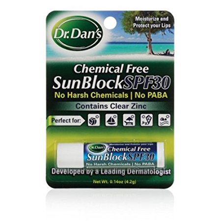 Dr. Dans Chemical Free Sunblock SPF 30 Lip Moisturizer and Protection