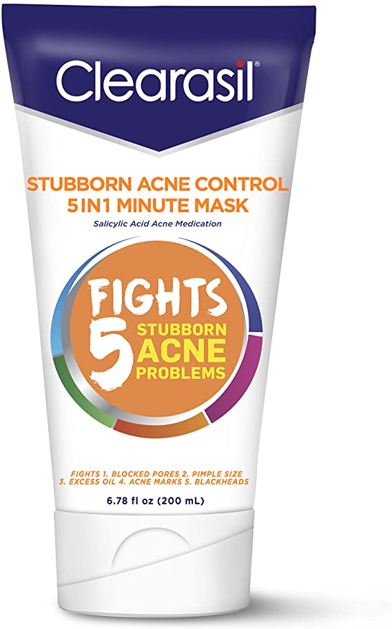 Clearasil Stubborn Acne Control One Minute Mask, 6.78 oz. (Pack of 6)