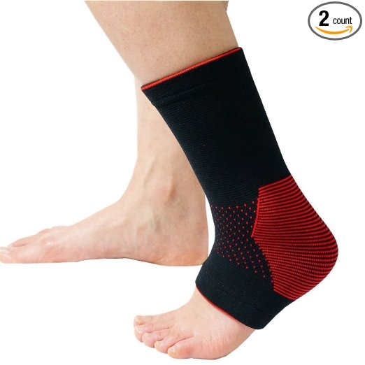 King of Kings (1 Pair) Foot Care Compression Sleeve Socks , Foot & Ankle Arch Support Brace for Plantar Fasciitis, Injury Recovery, Relieve Pain- Black