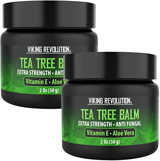Tea Tree Oil Antifungal Cream- Super Balm Athletes Foot Cream- Perfect Treatment for Eczema, Jock Itch, Ringworm, and Nail Fungus Infections- Also Soothes Itchy, Scaly and Cracked Skin (2 Pack)