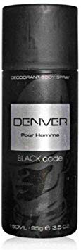 Denver Black-Code Deodorant Spray - For Men(100 ml)