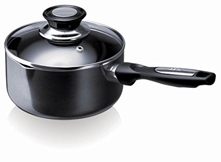 Beka Pro Induction Professional 16 cm High Quality Saucepan Non-Stick with Lid, Dark Grey