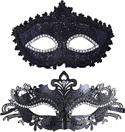 Couple Masquerade Mask Women Men Mardi Gras Mask Costume Masks for Christmas Festival New Year Party