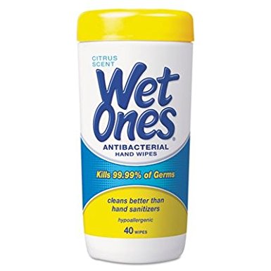 Wet Ones 4672 Hand Wipe Canister with Citrus Scent (Case of 12)