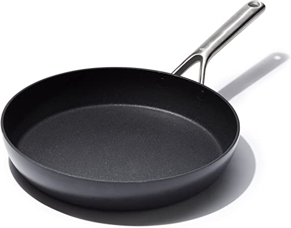 OXO Professional Hard Anodized PFAS-Free Nonstick, 12" Frying Pan Skillet, Induction, Diamond reinforced Coating, Dishwasher Safe, Oven Safe, Black