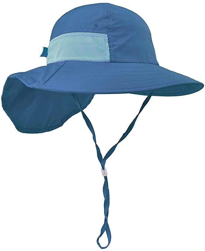 Toddler Sun Hat Kids Outdoor Activities UV Protecting Sun Hats with Neck Flap（2T-7T