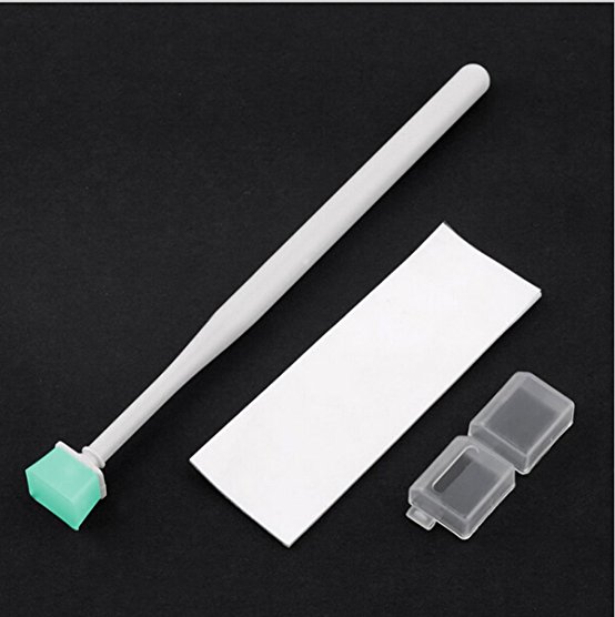 CEARI Camera CCD CMOS Optical Sensor Gel Cleaning Kit Jelly Cleaner Stick Bar with Sticker Paper for DSLR Camera with MicroFiber Cloth - Green
