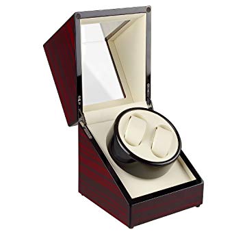 Automatic Watch Winder Box Luxury Wooden Storage Case