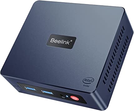 Beelink Mini S Intel 11th Gen Processor N5095(4C/4T,4M Cache,2.0GHz up to 2.9GHz),Mini Pc 8GB RAM DDR4/256GB SSD,4K@60Hz,Gigabit Ethernet,WiFi5,BT4.0,Fan,Dual HDMI, Support Auto Power On