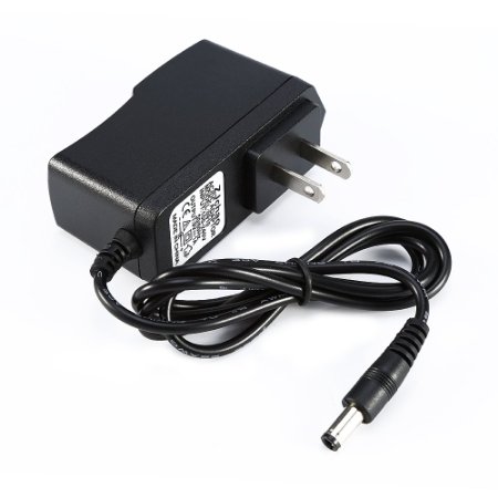 ZJchao 9V 1A Power Adapter for Arduino (2-Flat-Pin Plug / 100CM Cable)