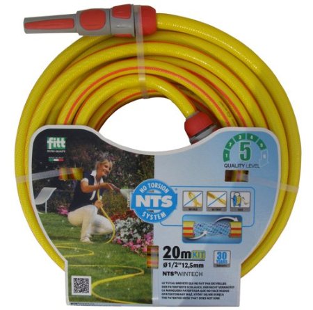 Anti-kink NTS garden hose, NTS Wintech 20 m with kit
