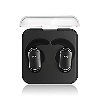 Wireless Bluetooth Headset with Charging Box Noise Cancelling Earbuds 4.2 Sweatproof Waterproof HD Stereo Earphones Compatible with Smartphone Cellphone Sports Headphones