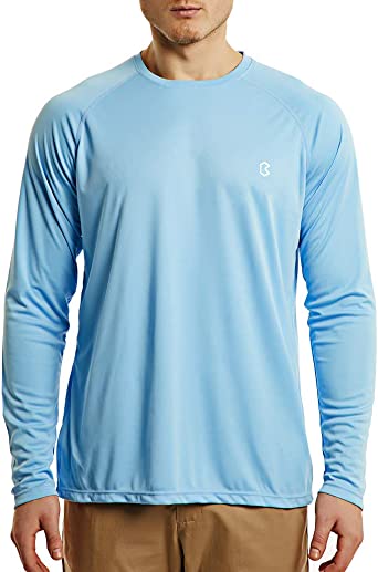 Bewinds Men's UPF 50 UV Sun Protection Long Sleeve T-Shirt Performance Dri-fit UV Blocking Shirts for Running Fishing