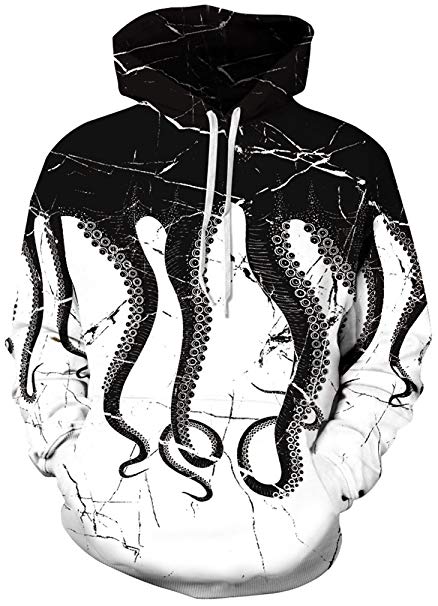 FLYCHEN Men's 3D Hoodie Pullover Print Pattern Fashion Sweatshirt Unisex Hoody