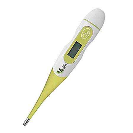 VEDIK Basal Digital Thermometer - Fast Reading, Auto Turn Off, 1/100th Degree High Precision and Memory Recall Fertility Basal Thermometer - Perfect Basal Thermometer for Ovulation Tracking