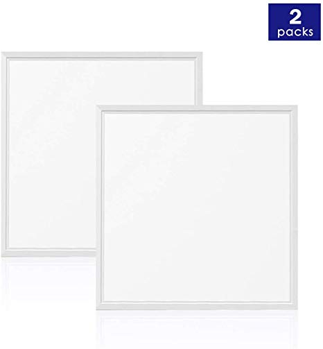 LED Flat Panel Light 2x2 FT 2-Pack, 36W 5000K Daylight, 4320 Lumens, 0-10V Dimmable Drop Ceiling Light, DLC and UL Certified