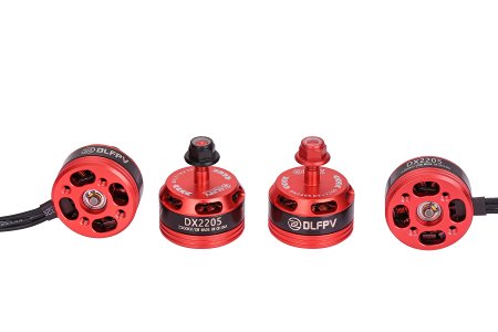 DLFPV ® 4pcs DX2205 2300KV Brushless Motor for FPV Drone Racing Quadcopter 2CW 2CCW in Red