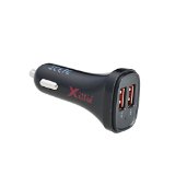 XILLIE CE FCC Verified 5V 48A24W Dual 2-Port USB Car Charger for Apple and Android Device