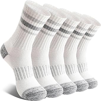 EBMORE Womens Merino Wool Thermal Socks Hiking Warm Winter Boot Walking Crew Cushion Work Gift Socks 5 Pairs