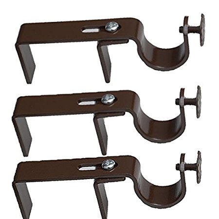 NoNo Bracket - Outside Mounted Blinds Curtain Rod Bracket Attachment (Set of 3)