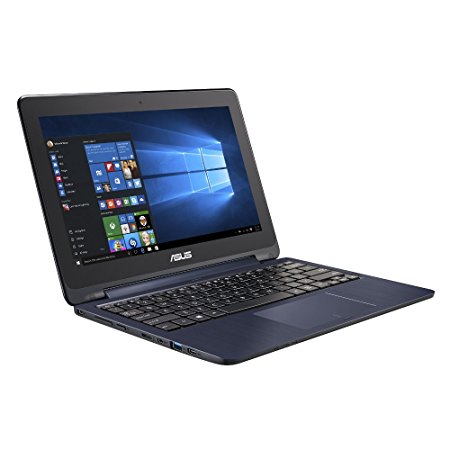 ASUS TP200SA 11.6-Inch Touch screen, 360 degree rotatable notebook - Intel Celeron N3050 1.6 GHz Processor, 2 GB RAM, 32 GB eMMC, Integrated Graphics, Windows 10