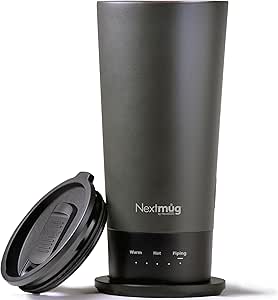 Nextmug Go - Temperature-Controlled, Self-Heating Travel Mug (Graphite - 16 oz.)