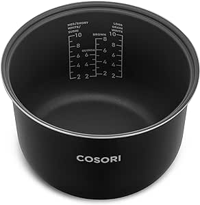 COSORI 5-Quart Rice Cooker Inner Pot Non-Stick for 10 Cup Uncooked CRC-R501- KUS Rice Cooker Only, 6-Layer, CRP-R501IP-KUS