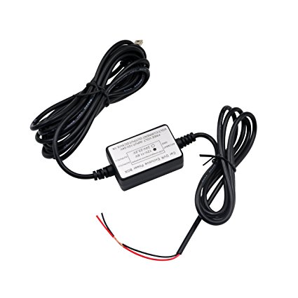 Mini USB Car Hard Wire Kit, Compatible with Dash Cam, Car DVR Video Recorder
