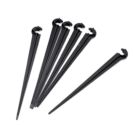 D0002 Drip Irrigation 100 PCS Value Pack of Support Stakes Perfect for flower beds, vegetable gardens, herbs gardens