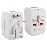 eForCity Universal World Wide Travel Charger Adapter Plug White