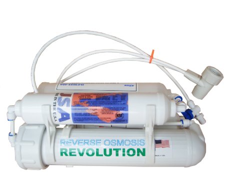 4-stage Portable Reverse Osmosis RO Revolution Water Purification System, 75 GPD, remove fluoride, made in USA