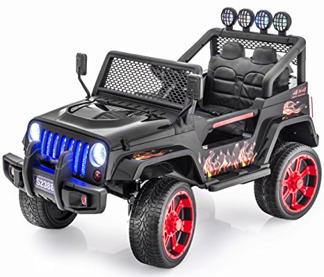 New Limited Edition Jeep Wrangler Style 12v Ride on Toy, Car with Remote Control , Music, Lights