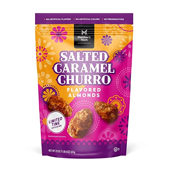 Member's Mark Salted Caramel Churro Almonds (22 Ounce)