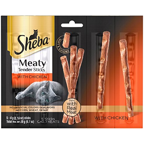 Sheba Meaty Tender Sticks With Chicken (5-Sticks)
